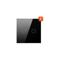Comutator tactil WiFi Avatto TS02-EU-B2 Double TUYA (negru)