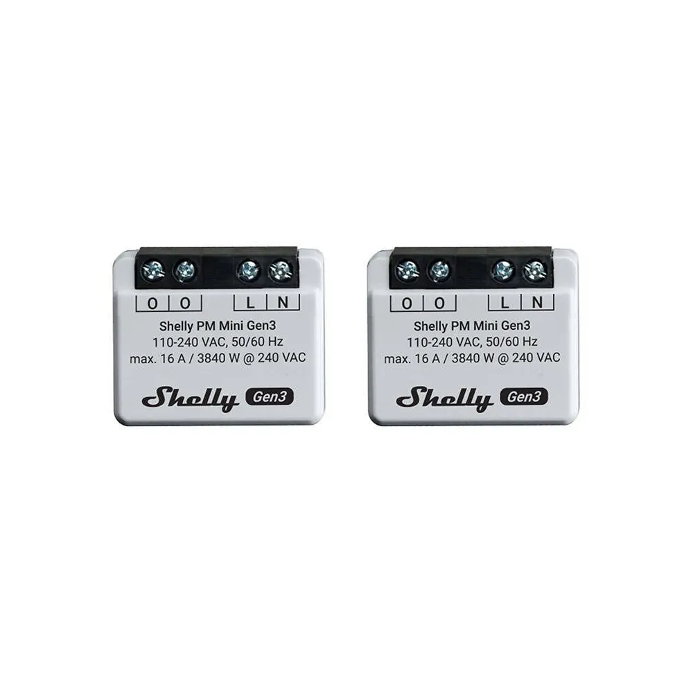 Set de 2 controlere Shelly PM Mini Gen3
