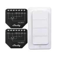 Set of 2 Blind/curtain WiFi controllers Shelly Shutter + BLU RC Button 4