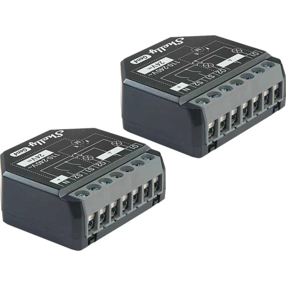 Set of 2 Shelly 2PM Gen4 Zigbee/Matter Controllers
