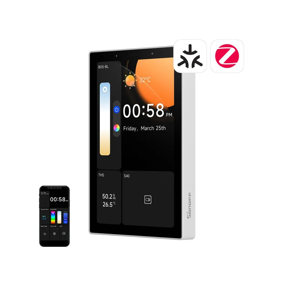 SONOFF NSPanel Pro 120 Smart Control Panel Matter WiFi/Bluetooth/ZigBee (alb)