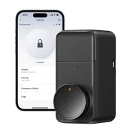 Incuietoare smart SwitchBot Lock Pro, Bluetooth 4.2, 2900 mAh, Interior, Negru