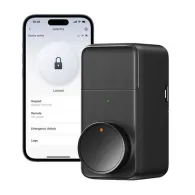 Incuietoare smart SwitchBot Lock Pro, Bluetooth 4.2, 2900 mAh, Interior, Negru
