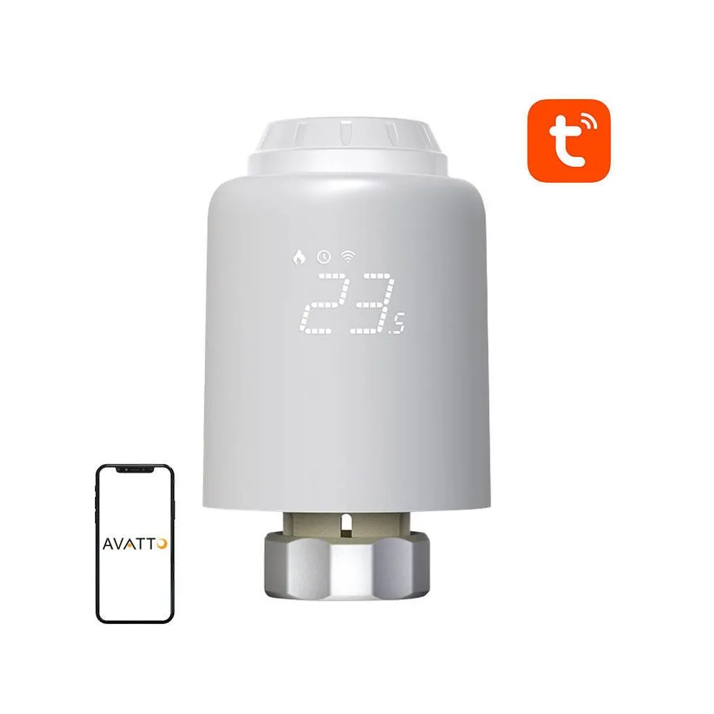 Cap termostatic inteligent Avatto TRV07 Zigbee 3.0 TUYA