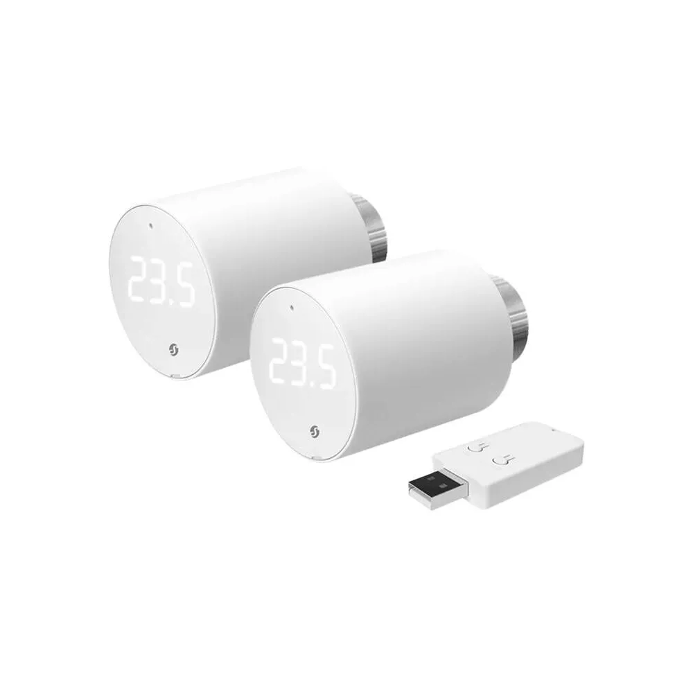 Cap termostatic Shelly BLU TRV (2 bucăți cu unitate de control)