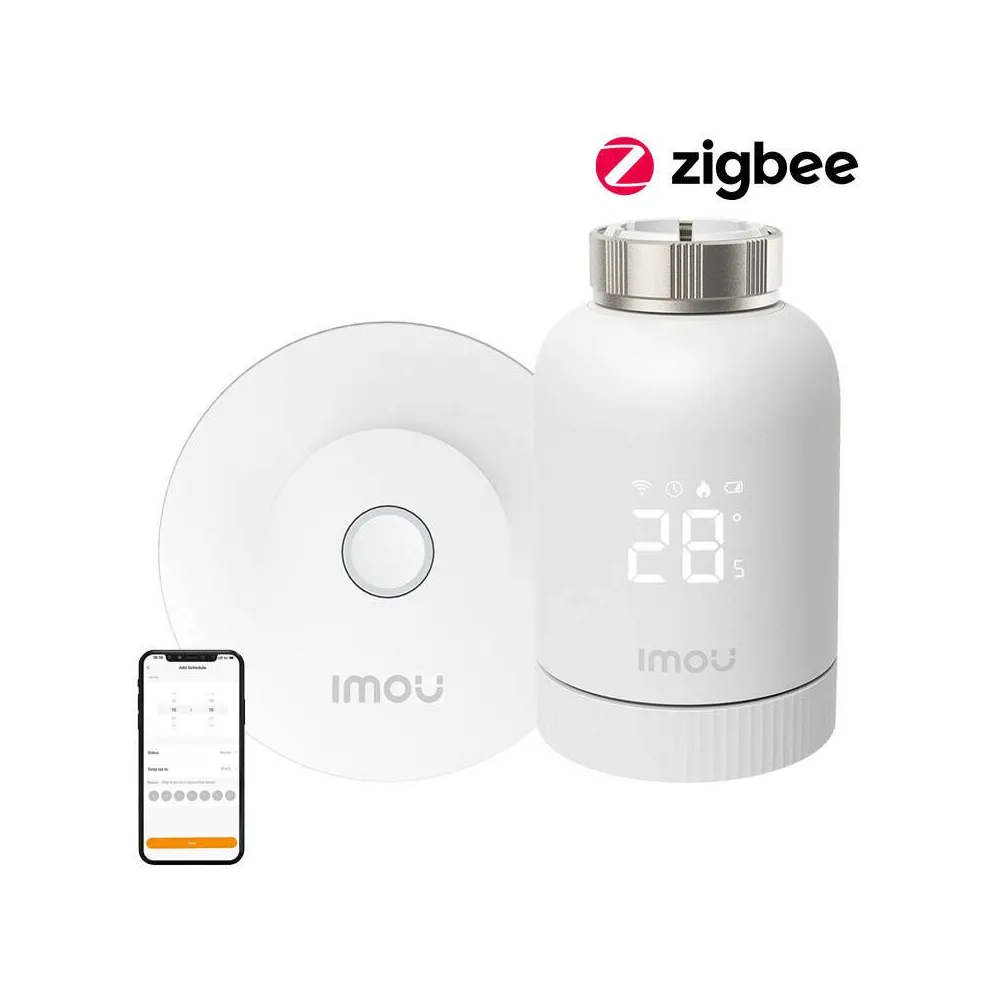 IMOU KIT-TRV1-EU-2 Kit cap termostatic ZigBee cu 6 adaptoare și gateway