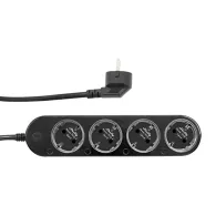 Smart 12A Shelly Power Strip 4 Gen4 Zigbee/Matter negru
