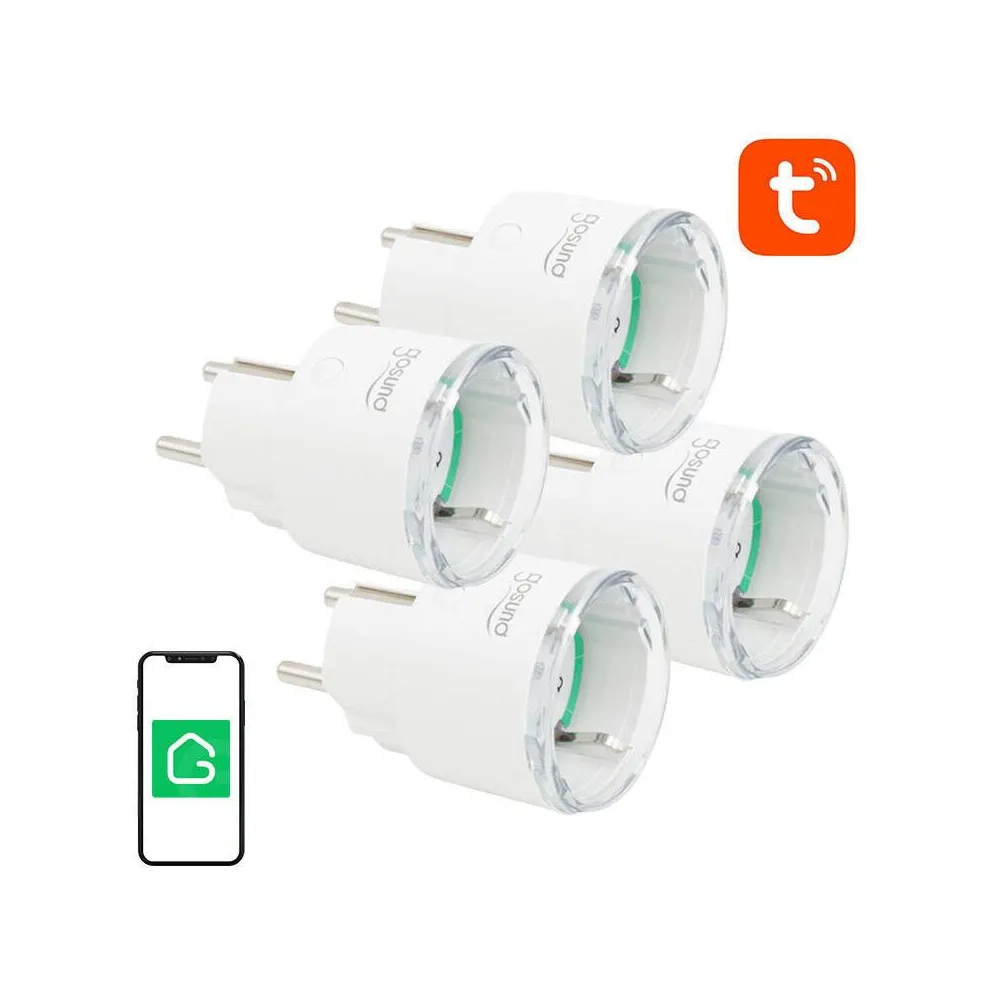 Priză inteligentă WiFi Gosund SP111 3680W 16A, Tuya 4-pack