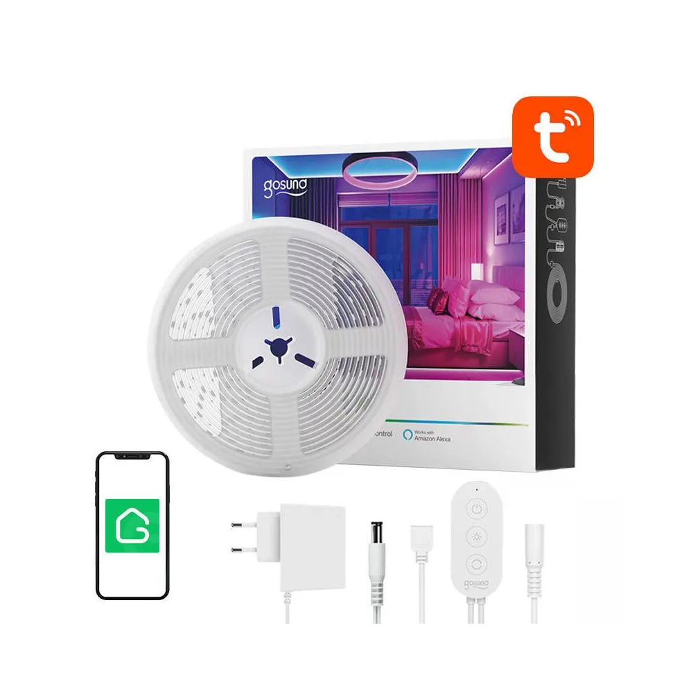 Bandă LED inteligentă Gosund SL2 (5m), Tuya