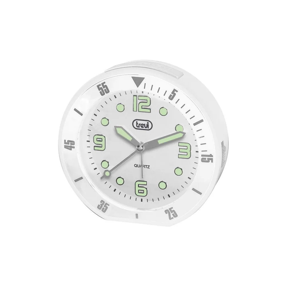 Ceas desteptator cu quartz SL 3091 R, alb, Trevi