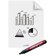 Flipchart Legamaster Magic Chart, liniat, 25 coli/set