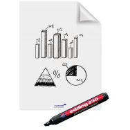 Flipchart Legamaster Magic Chart, liniat, 25 coli/set
