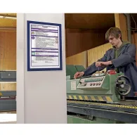 Display magnetic Durable Duraframe, A4, albastru, 2 bucati/set