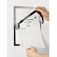 Duraframe magnetic Note, format A4, culoare gri, 1 bucata/set