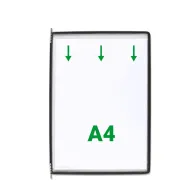 Display Tarifold, A4, 10 bucati/set, negru