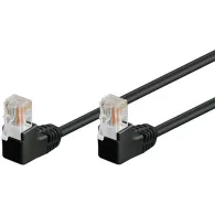 Cablu de retea U/UTP Goobay, cat5e, patch cord, 2m, negru
