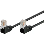 Cablu de retea U/UTP Goobay, cat5e, patch cord, 2m, negru
