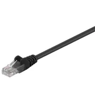 Cablu de retea U/UTP Goobay, cat5e, patch cord, 3m, negru