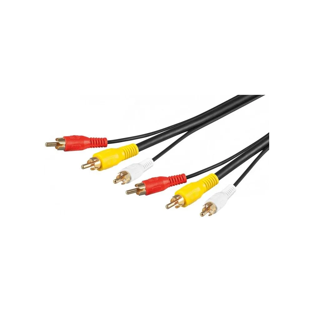 Cablu audio 3x RCA tata - 3x RCA tata 1.5m