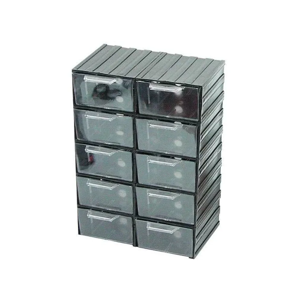 DULAP PLASTIC 213X304X125MM / 10 SERTARE TRANSPARENTE