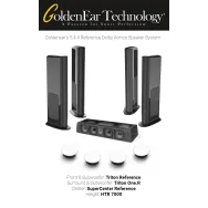 Pachet boxe Dolby Atmos 5.4.4 Reference cu Goldenear Triton Reference, SuperCenter Reference, Triton One.R si HTR7000