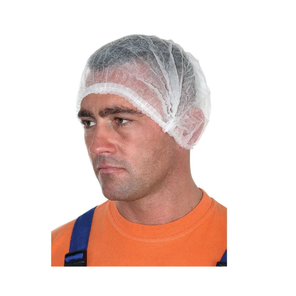 Capeline unica folosinta, albe, 100 bucati/set