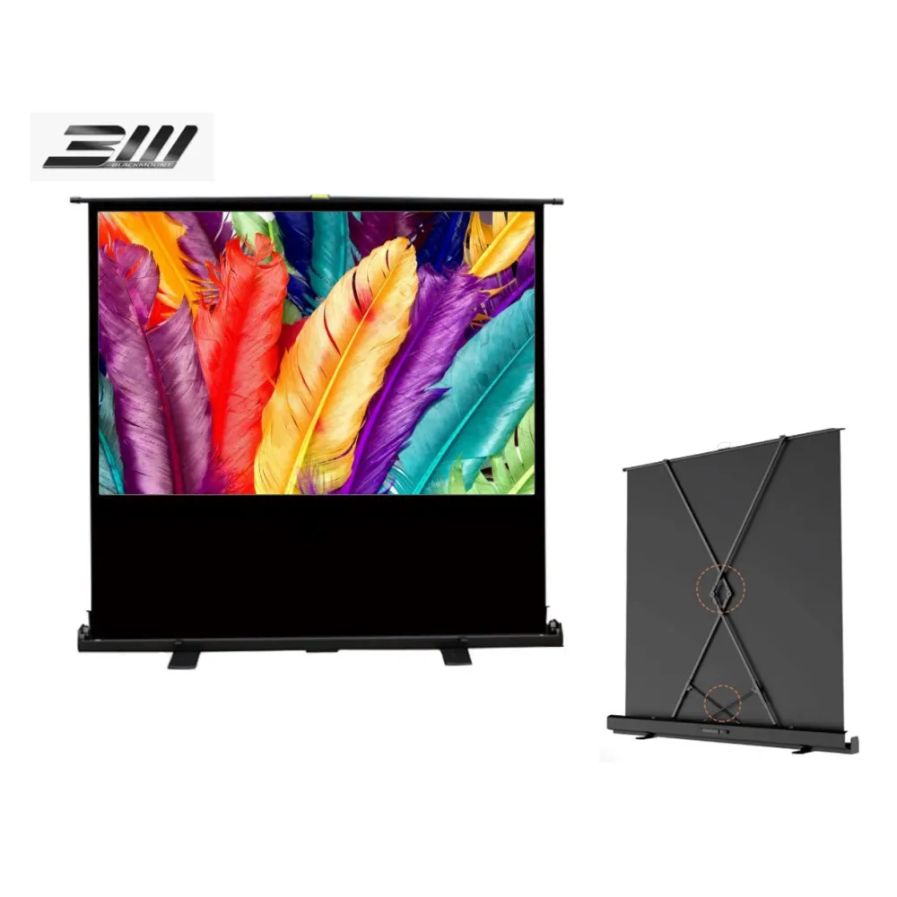 Ecran de proiectie Portabil Pull-Up Blackmount, 92", vizibil 203 x 114 cm, Format 16:9