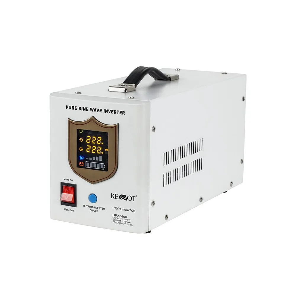 UPS CU SINUS PUR - 12V / 700W / ALB