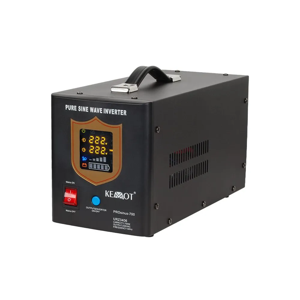 UPS CU SINUS PUR - 12V / 700W / NEGRU