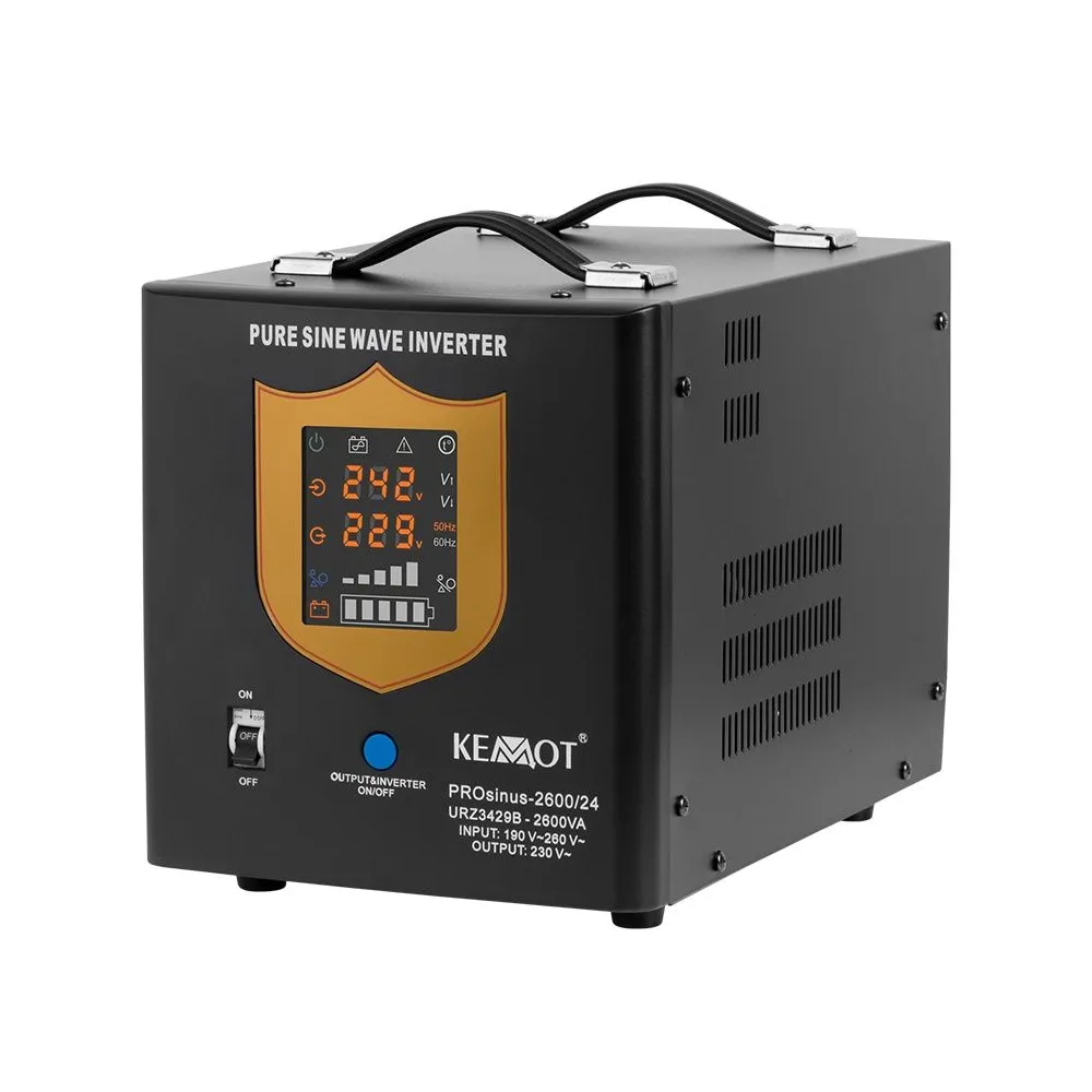 UPS CU SINUS PUR - 24V / 1800W / NEGRU