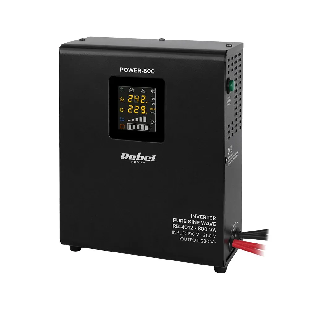 UPS DE PERETE CU SINUS PUR - 12V / 800VA / 500W