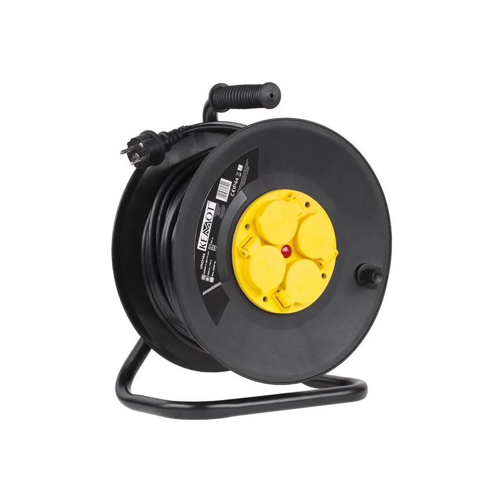 PRELUNGITOR 3X1.5MM² CU TAMBUR - 4 PRIZE CU PIN / 50M