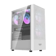 Carcasă pentru computer Darkflash A290 (alb) + 3 ventilatoare RGB
