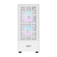 Carcasă pentru computer Darkflash A290 (alb) + 3 ventilatoare RGB