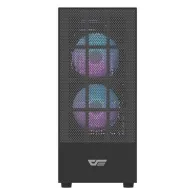 Carcasă pentru computer Darkflash A290 (negru) + 3 ventilatoare