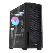 Carcasă pentru computer Darkflash DF2100 (negru) + 4 ventilatoare ARGB