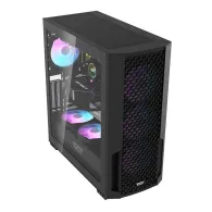 Carcasă pentru computer Darkflash DF2100 (negru) + 4 ventilatoare ARGB