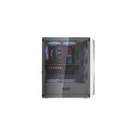 Carcasă pentru computer Darkflash DK352 Plus (alb și negru) + 4 ventilatoare ARGB
