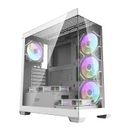 Carcasă pentru computer Darkflash DS900 (alb) + 7 ventilatoare ARGB