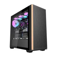 Carcasă pentru computer Darkflash DS900WS (negru) + 4 ventilatoare