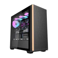 Carcasă pentru computer Darkflash DS900WS (negru) + 4 ventilatoare