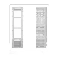 Carcasă pentru computer Darkflash DY451L PRO (alb) + 1 ventilator