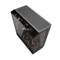 Carcasă pentru computer Darkflash DY460 (negru) + 4 ventilatoare ARGB