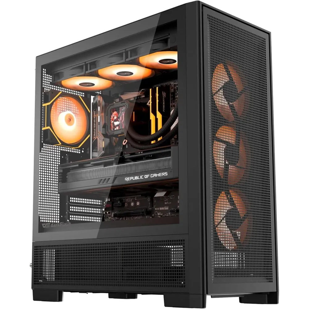 DarkFlash computer case AIRNOVA Black (+3 fans)