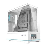 Darkflash DY451 PRO carcasă pentru calculator cu ventilator (alb)