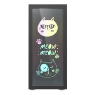 Carcasă pentru computer Darkflash DK210 Graffiti (negru)