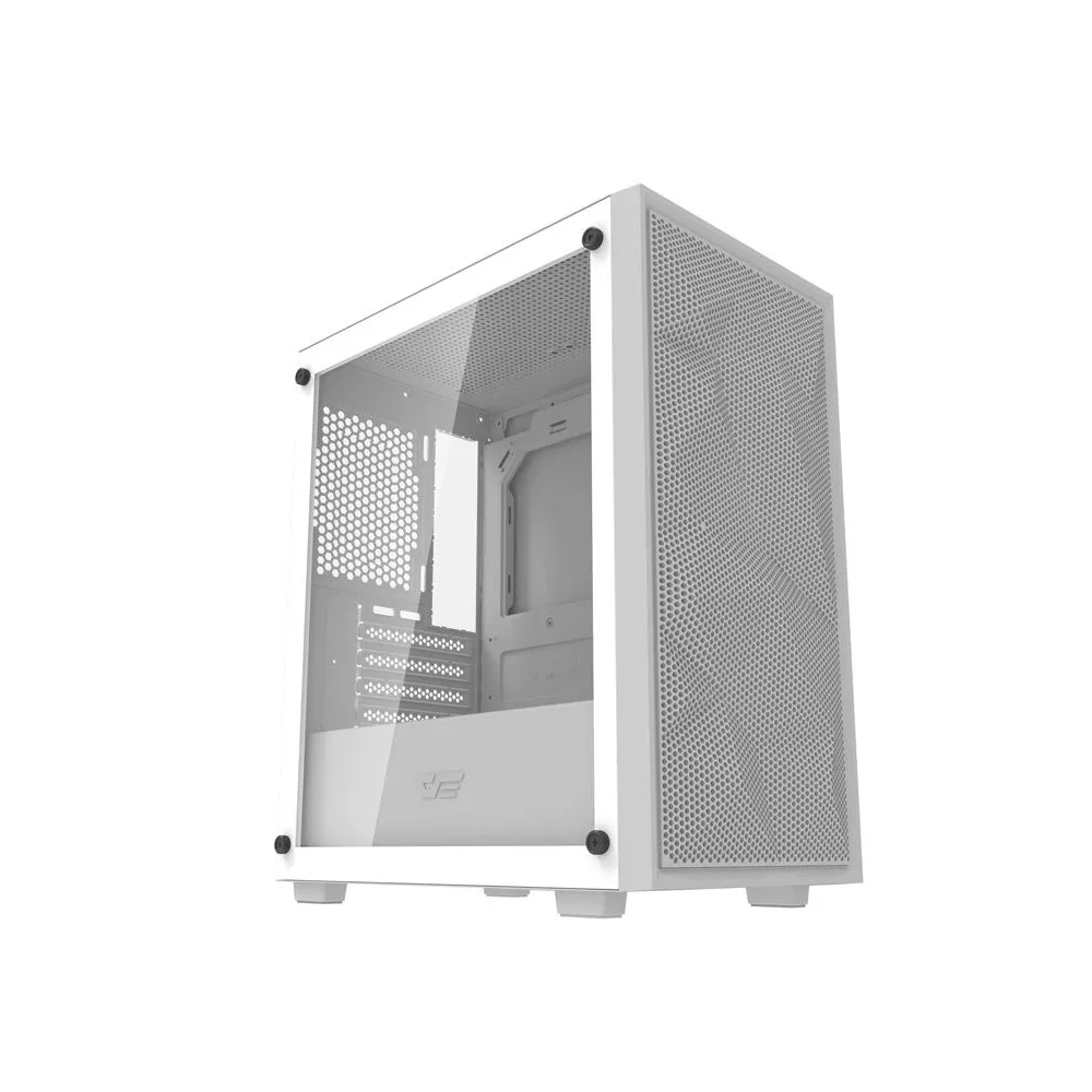 Darkflash M305 Carcasă de calculator Mesh fără ventilatoare (alb)