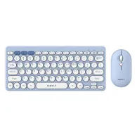 Havit KB279GCM set de tastatura + mouse wireless 2-in-1 pentru jocuri (albastru) (QWERTY)