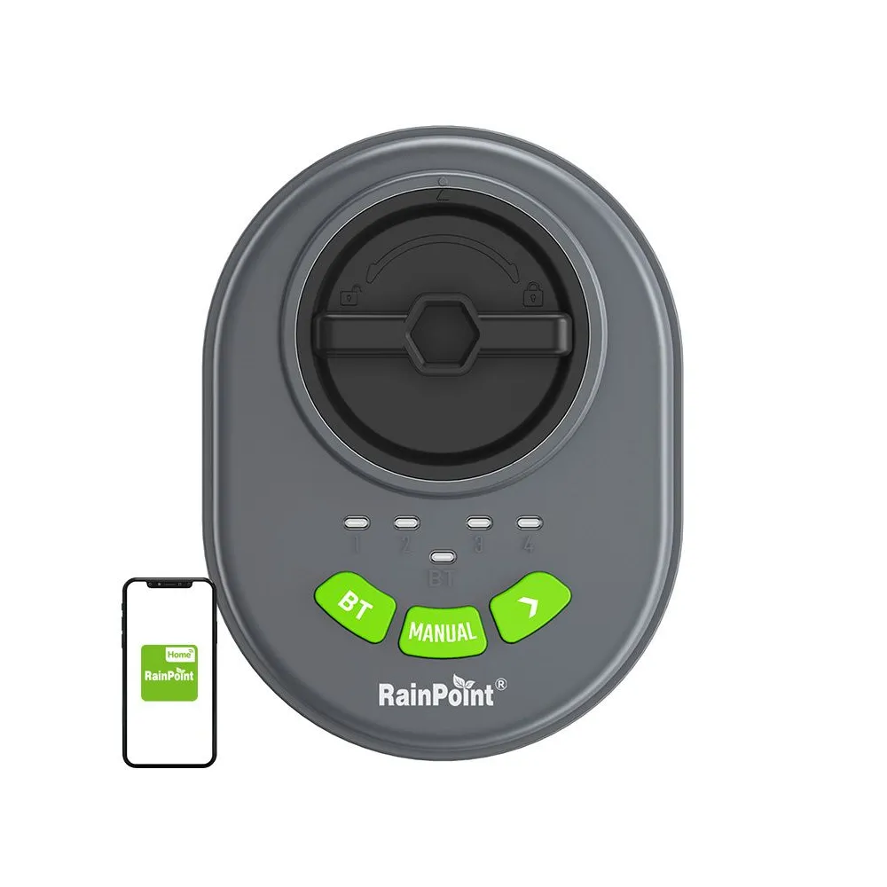 Controler de aspersoare cu 4 zone RainPoint cu aplicație, Bluetooth