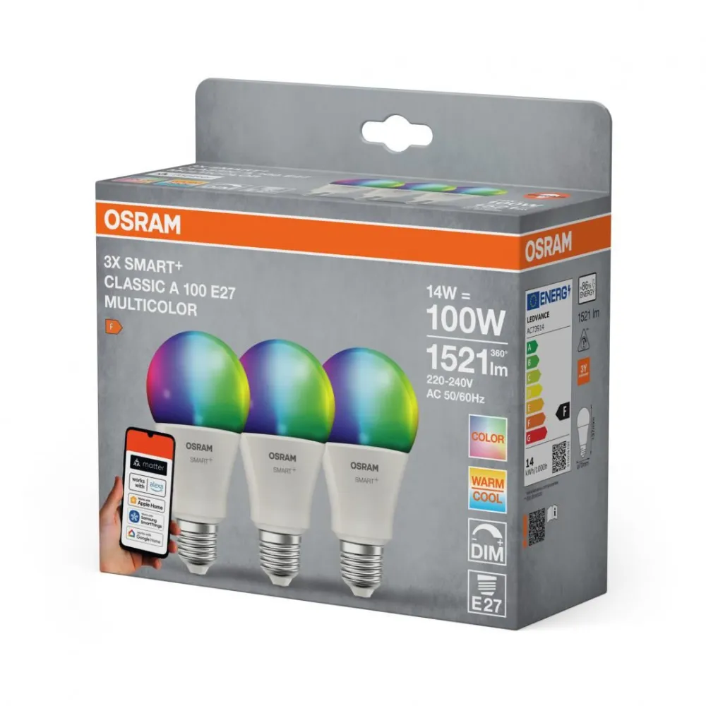 SMARTMATA10014W/827230VRGBWFRE274X3OSRAM
